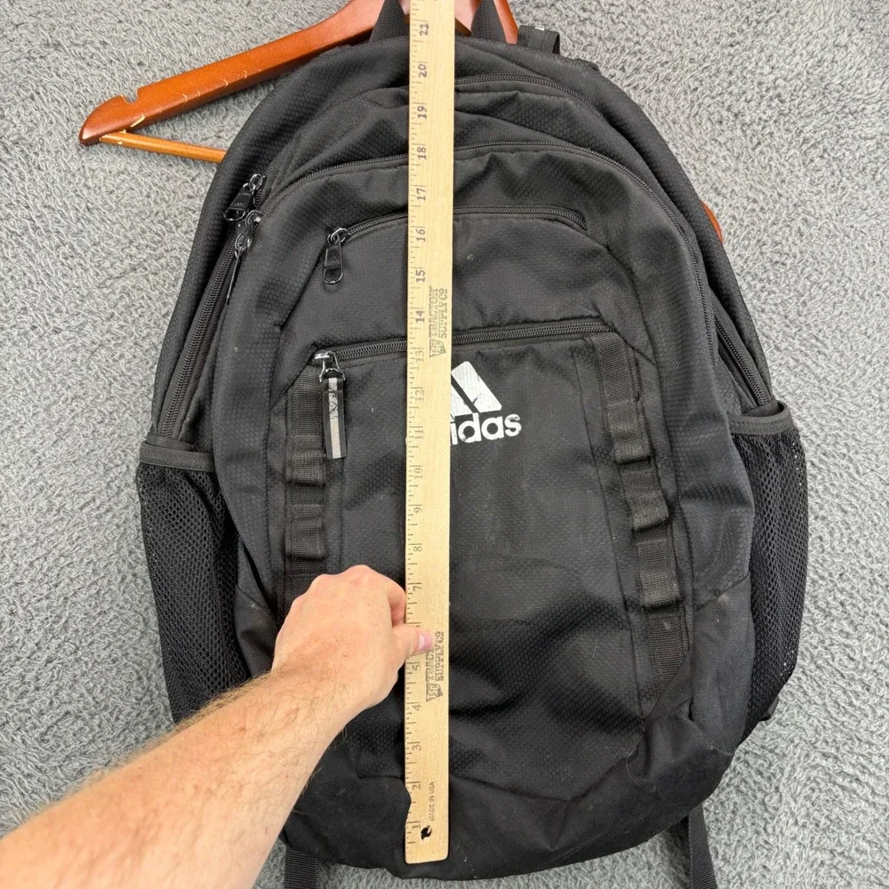 Adidas LoadSpring Black Backpack‎ 979121-A Multi-Pocket School Travel Bag 03/21